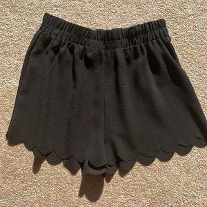 Black High Waisted Dressy Black Shorts